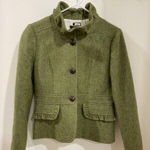 J. Crew Green Wool Blazer
